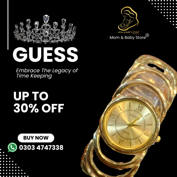 Guess Ladies Watch With 2 years Warranty