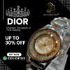 Dior Men's Luxury Analog Watch – Elegant Stainless Steel Design
